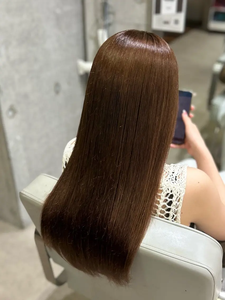 メンテカット+縮毛矯正+トリートメントの写真