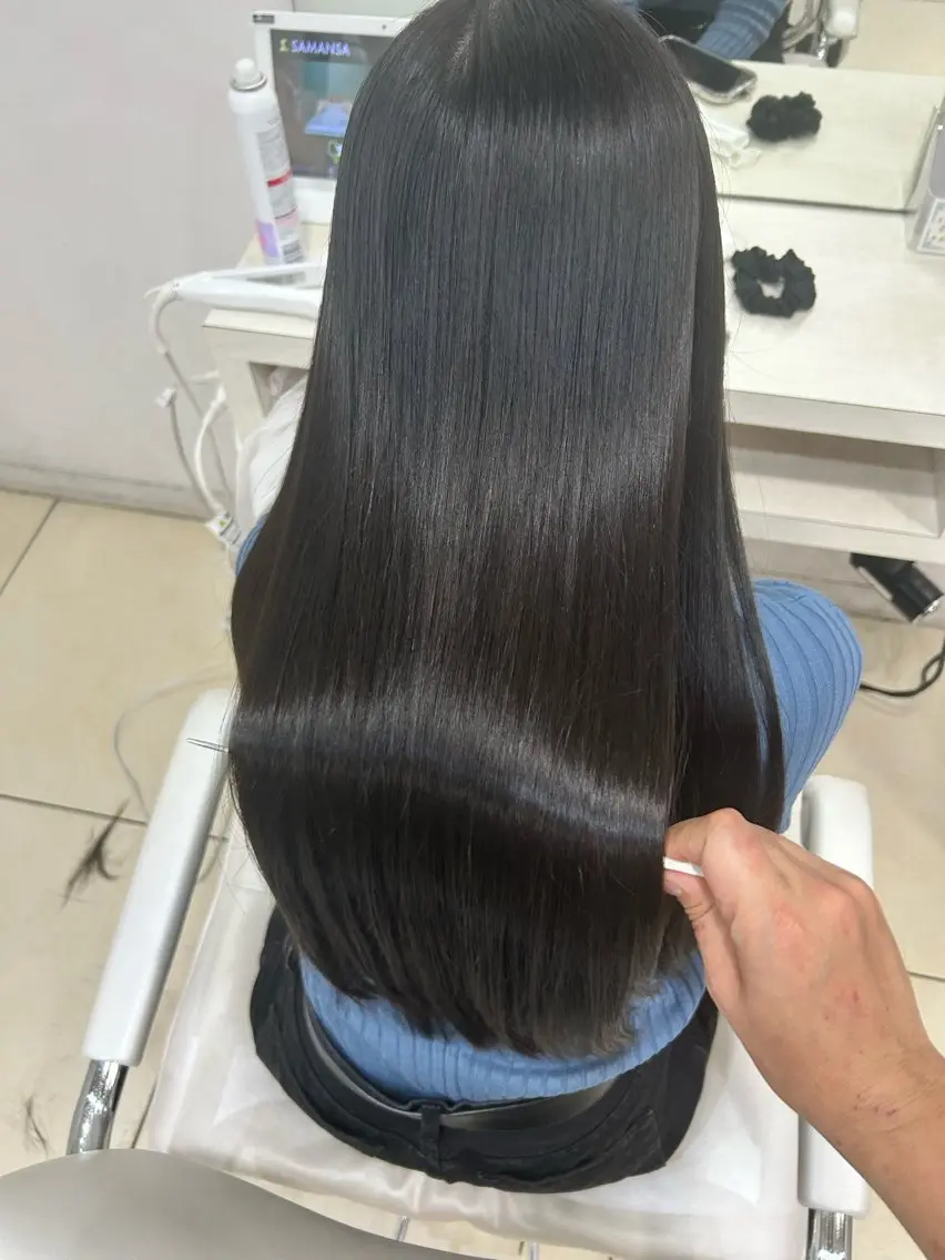 ロング ヘアカラー トリートメント 【髪質改善カラー】 瀧田嵐士🇰🇷のヘアスタイル