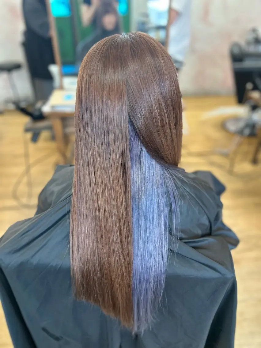 ロング ヘアカラー トリートメント 高杉 梨苑のヘアスタイル