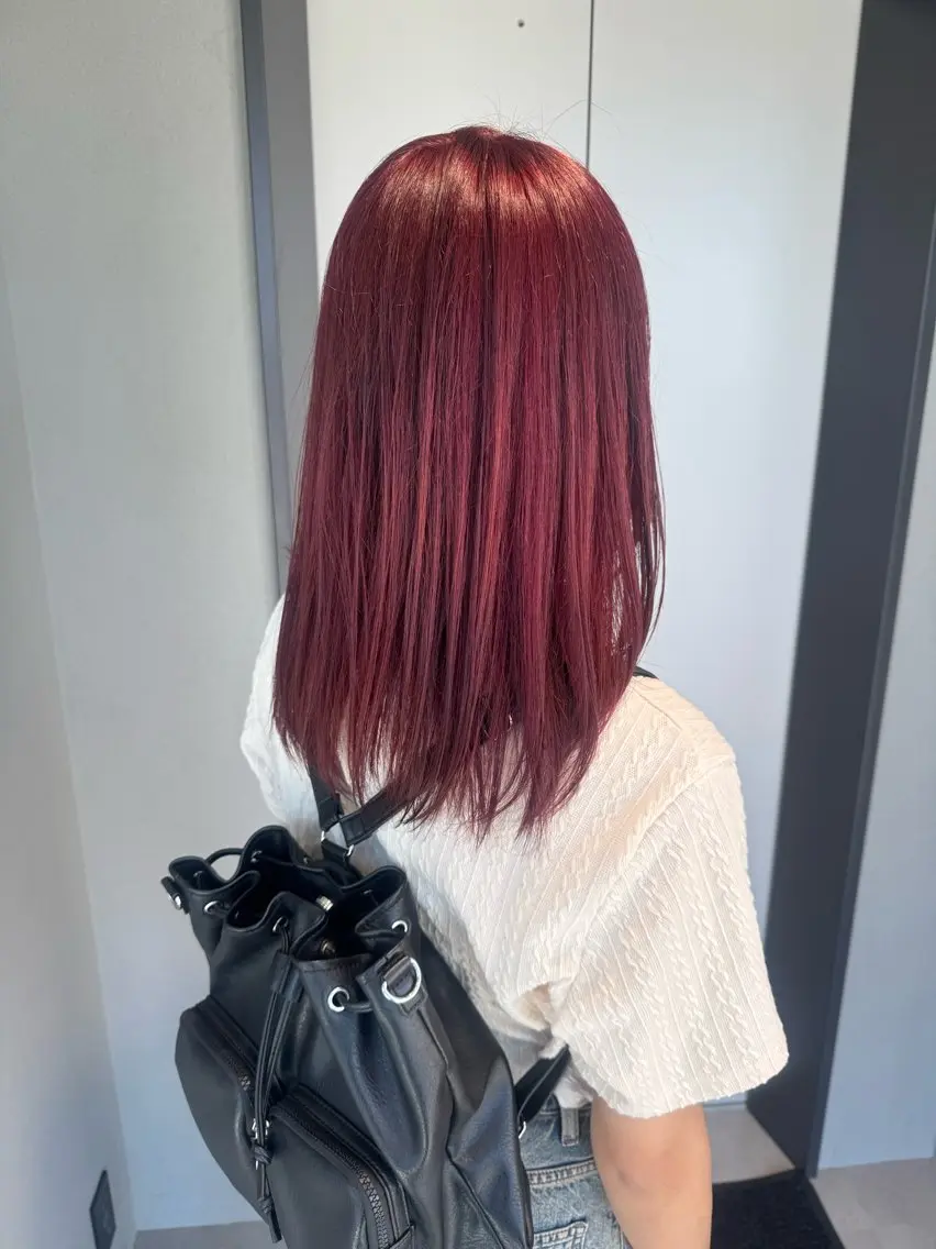 ロング カラー バレイヤージュ ミストバング ベージュカラー ブリーチ 抜きっぱなしブロンド 札幌美容師/ブリーチ /ハイトーン/Doiのヘアスタイル