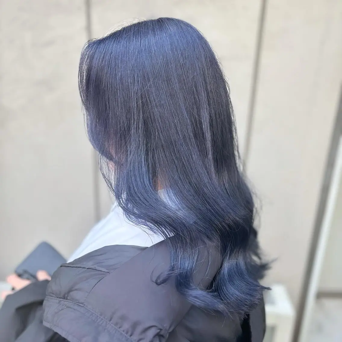 ミディアム カラー ヘアカラー トリートメント ヘッドスパ ヘアセット 🩵色落ち可愛い 寒色カラー🩵のヘアスタイル