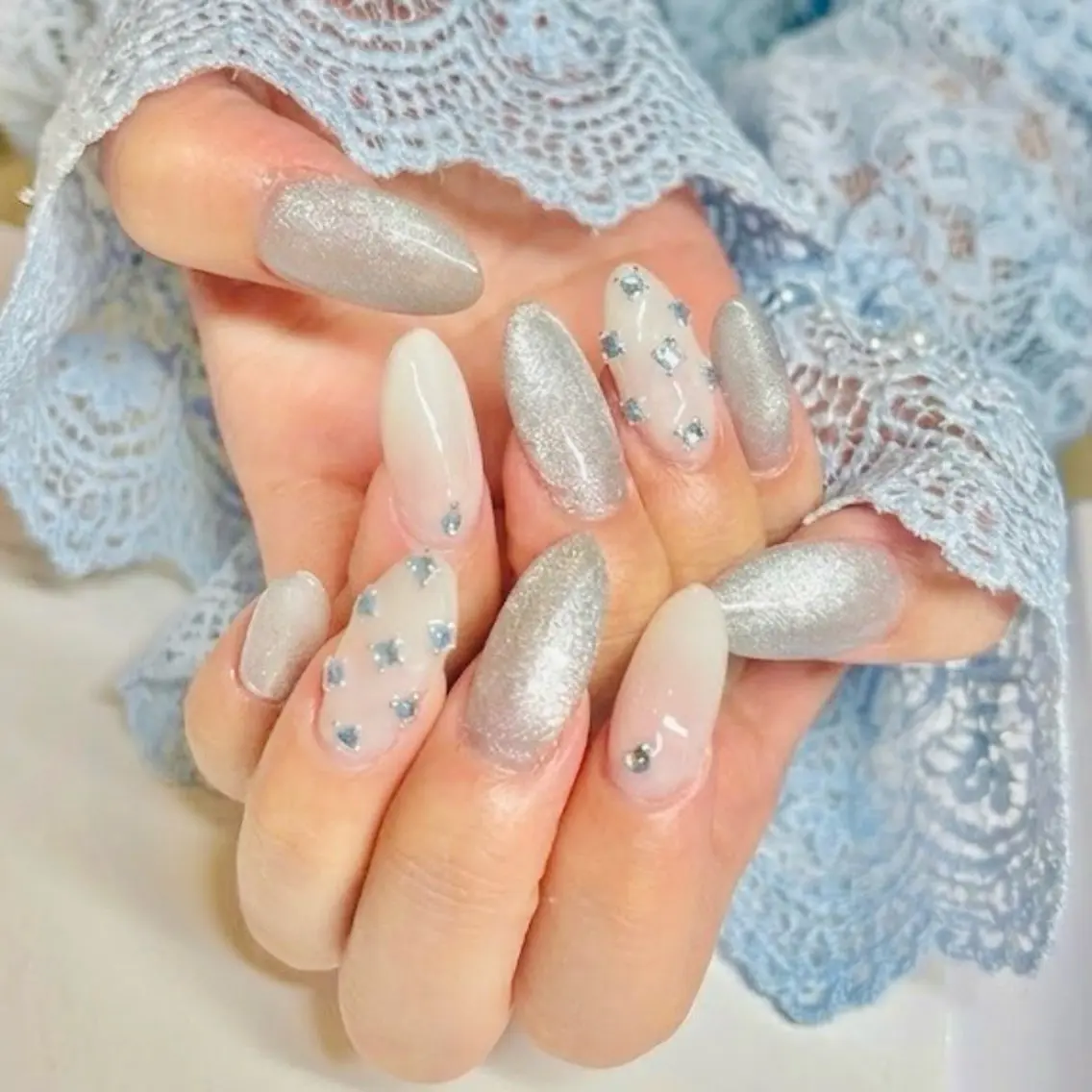セミロング ハンドネイル Nail Salon midnightのネイルデザイン