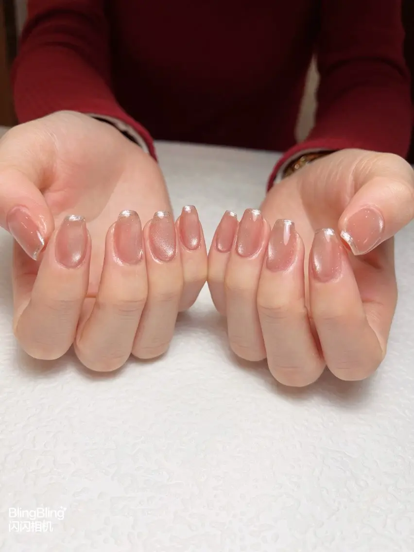 ネイル アートネイル オーロラネイル ドット ジェルネイル ガーリー ハンドネイル Floria nail salonのネイルデザイン
