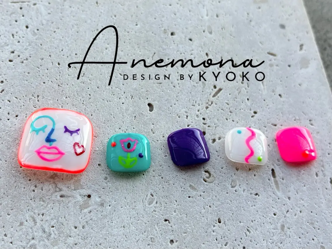 ネイル フットネイル 【ANEMONA】 Kyokoのネイルデザイン
