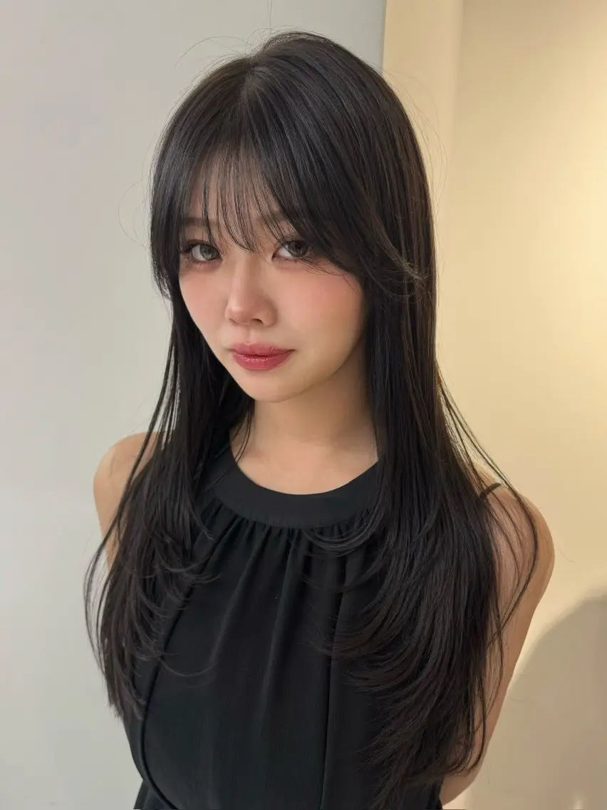 ロング カラー カット ヘアカラー トリートメント ヘアセット Rita/髪質改善/ ブリーチなしWカラーのヘアスタイル