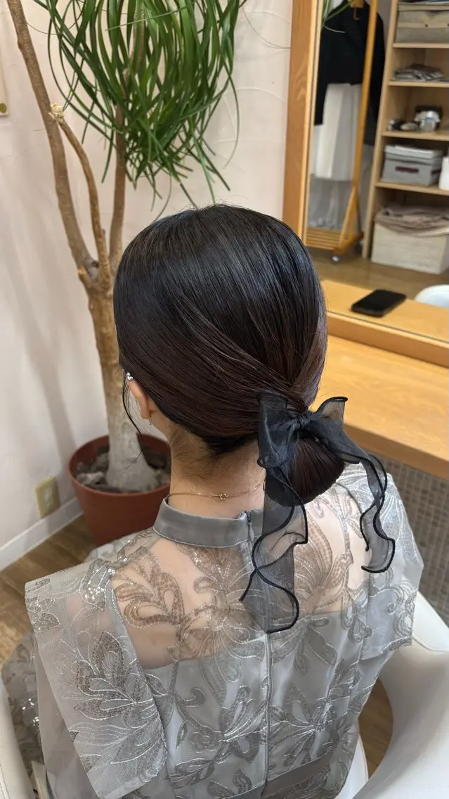 ミディアム ヘアアレンジ ヘアセット ヘアセットモデル/ kotohaのヘアスタイル