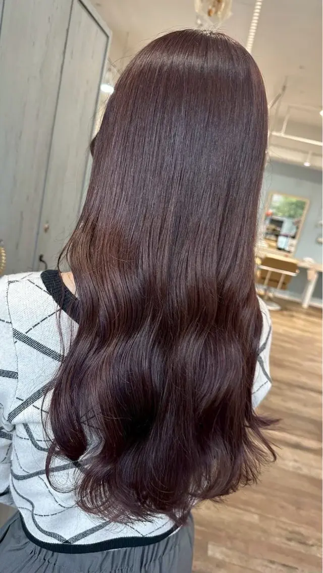 ロング カラー SAKI🎀 透明感カラーのヘアスタイル