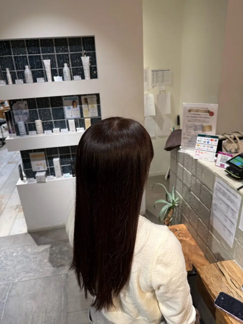 ロング カラー ブラウンカラー ダークブラウン ヘアカラー メンズパーマ/透明感 カラー 北山 祐助のヘアスタイル
