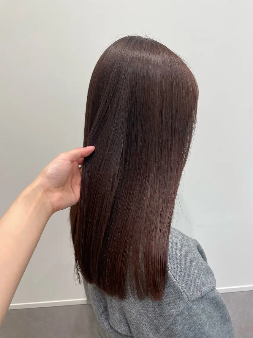 ロング カラー 前髪似合わせ | yukaのヘアスタイル