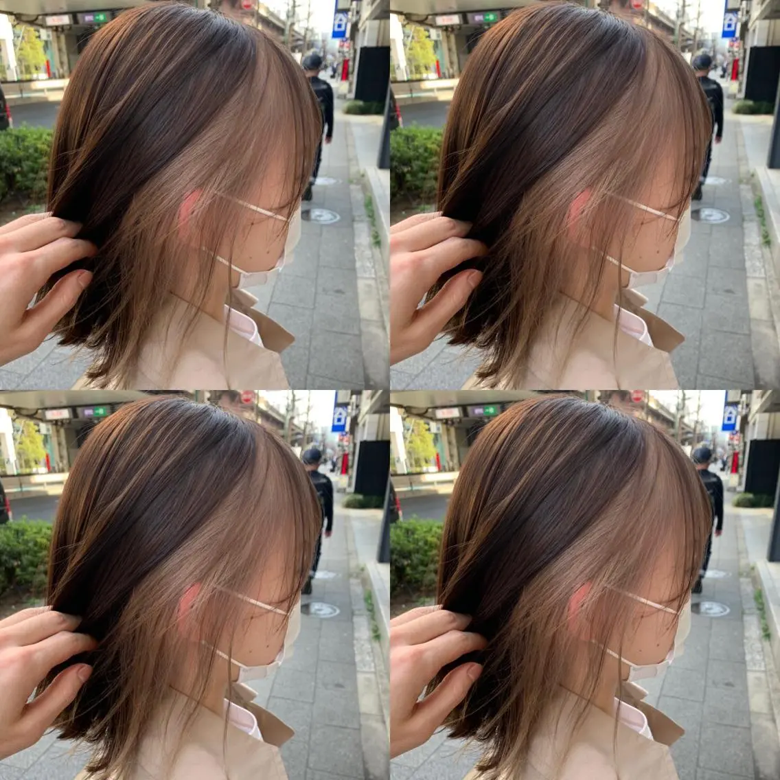 ショート カラー ベージュカラー ホワイトベージュ ✨レイヤー/髪質改善 /縮毛矯正✨ナカムラのヘアスタイル