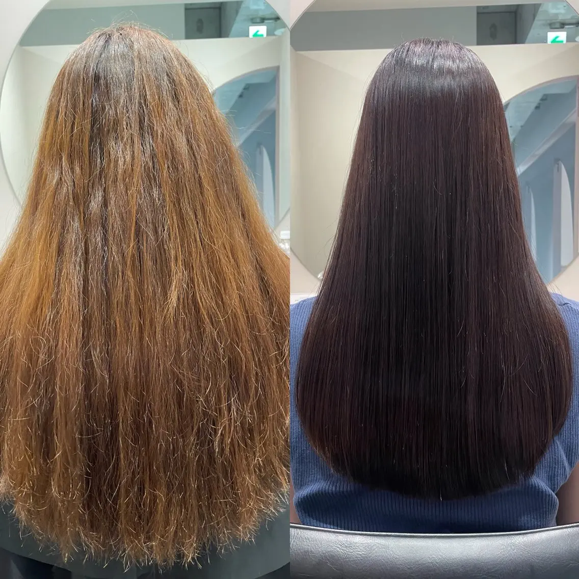 ロング カラー 縮毛矯正 カット ヘアカラー 縮毛矯正 トリートメント 佐野 えり奈のヘアスタイル