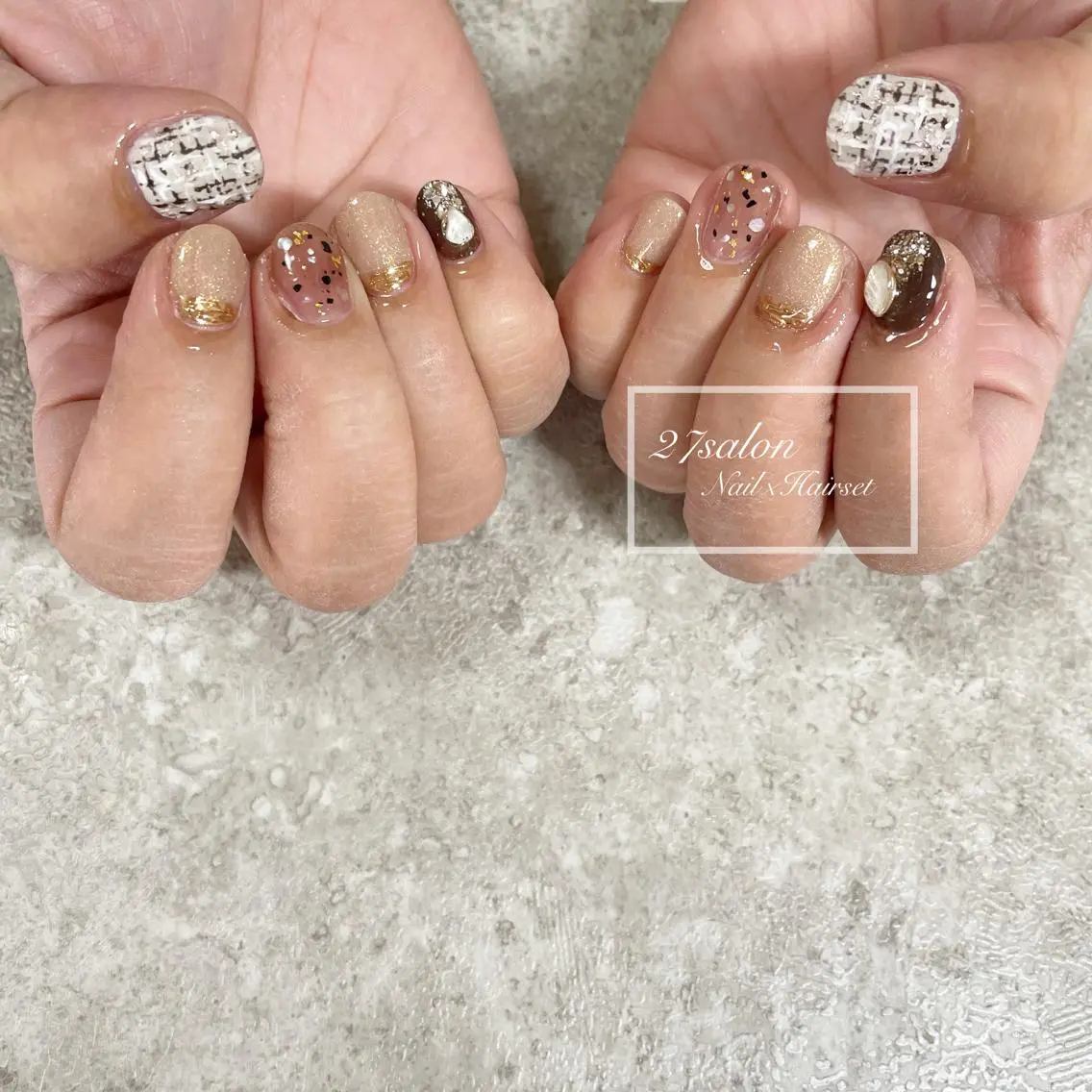 ネイル ニュアンスネイル 27salon yuinaのネイルデザイン