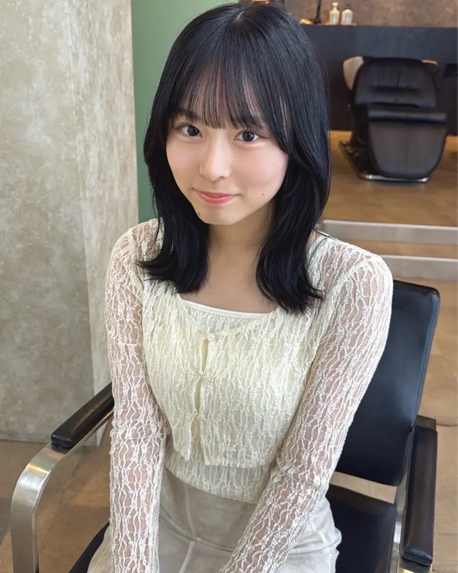 盛れる顔周りカット✂︎の写真