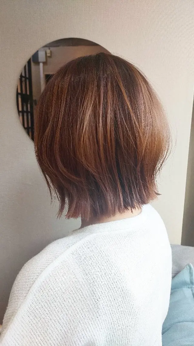 ミディアム ボブ レイヤーカット 🫧 ボブ/真鍋 衿奈🫧のヘアスタイル