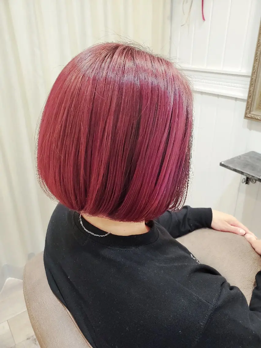 ショート カラー 黒髪 ブリーチ 松浦 正春のヘアスタイル