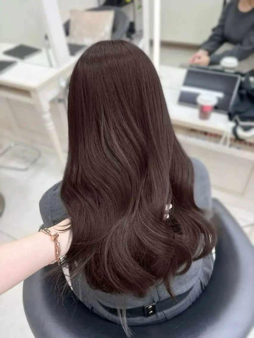 ロング カット ヘアカラー トリートメント 韓国風レイヤー/ 銀座🤍Fukaのヘアスタイル