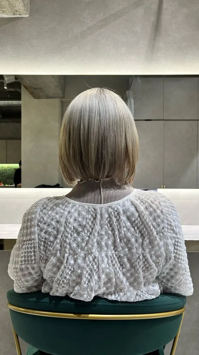 ミディアム カラー ヘアカラー カラー/クロスパーマ /髪質改善/AiNAのヘアスタイル