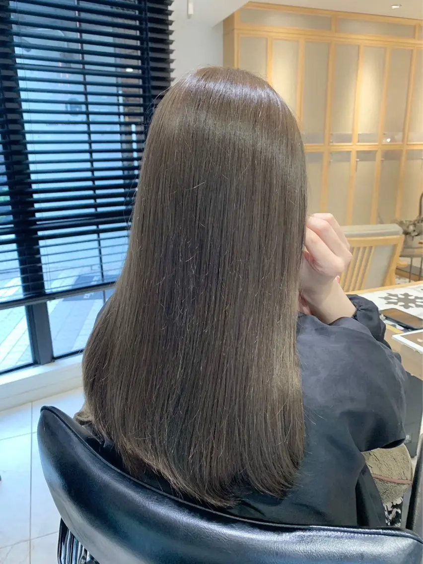 《🌱人気セットメニュー🌱》髪質改善カラー+ロングカット+シャンプーの写真