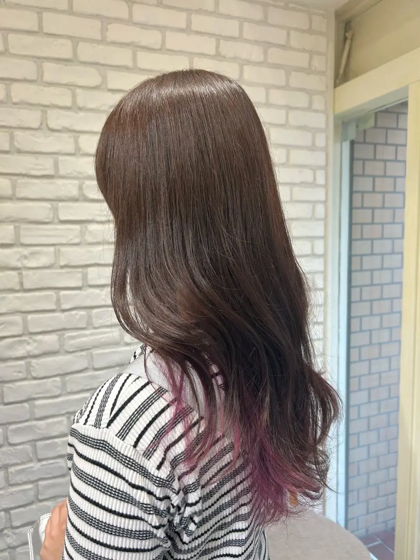 ロング ヘアカラー ︎☀️はるき︎︎☁️ ショートモデル募集のヘアスタイル