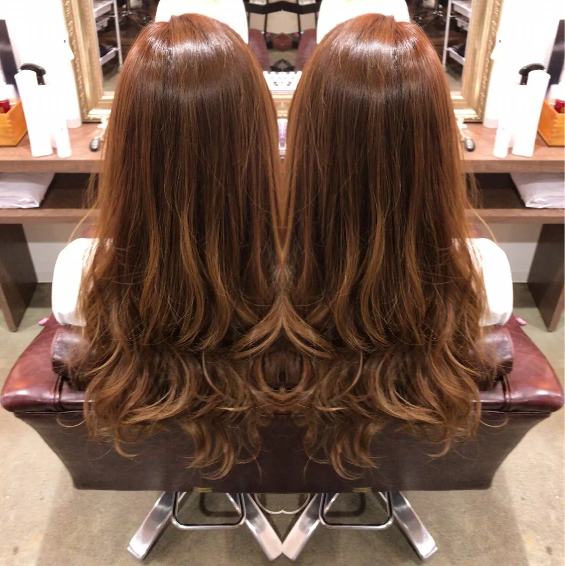 ロング カラー 外国人風カラー レイヤーカット匠 イソザキノリユキのヘアスタイル