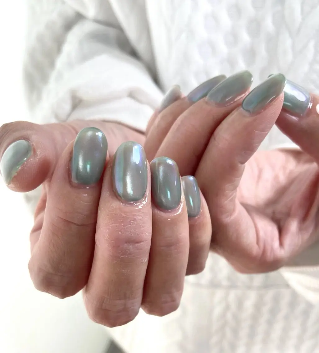 ネイル 氷ネイル・うるうるネイル マグネットネイル nail_ kinaのネイルデザイン