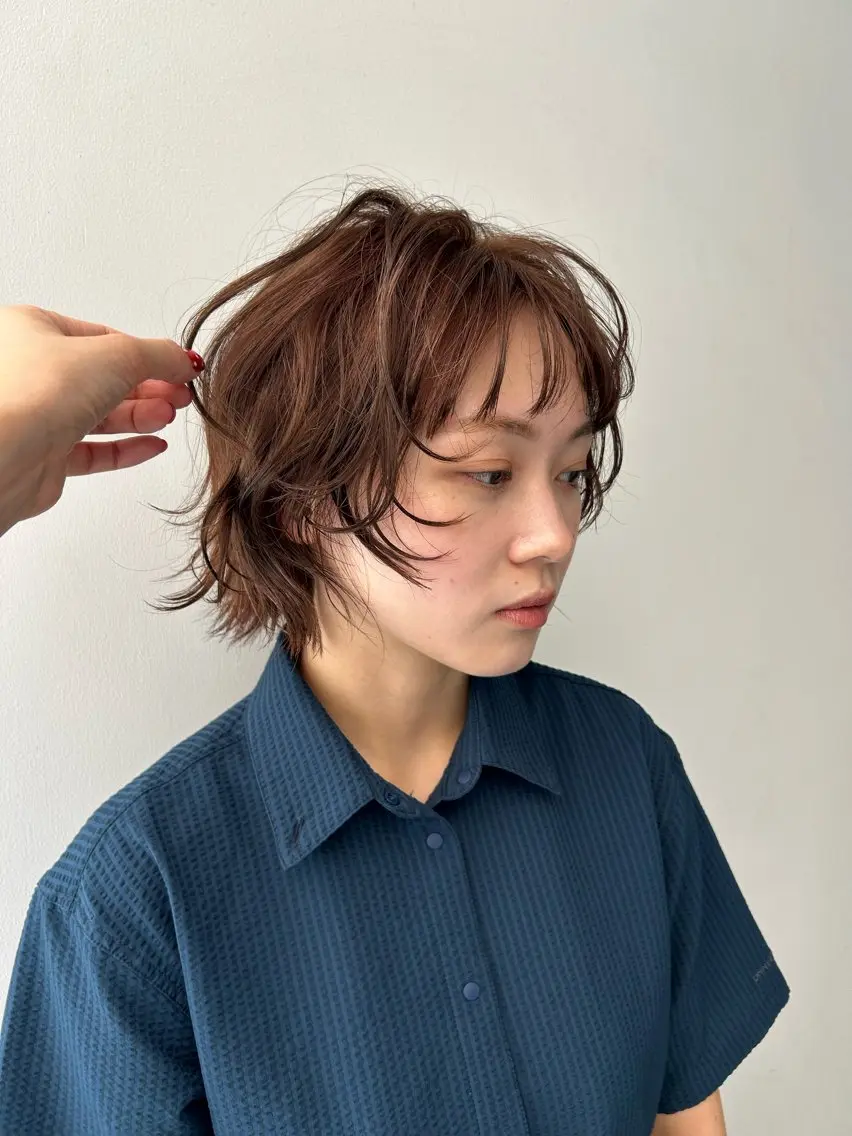 ショート レイヤー✨パーマ 🌙 nanacoのヘアスタイル