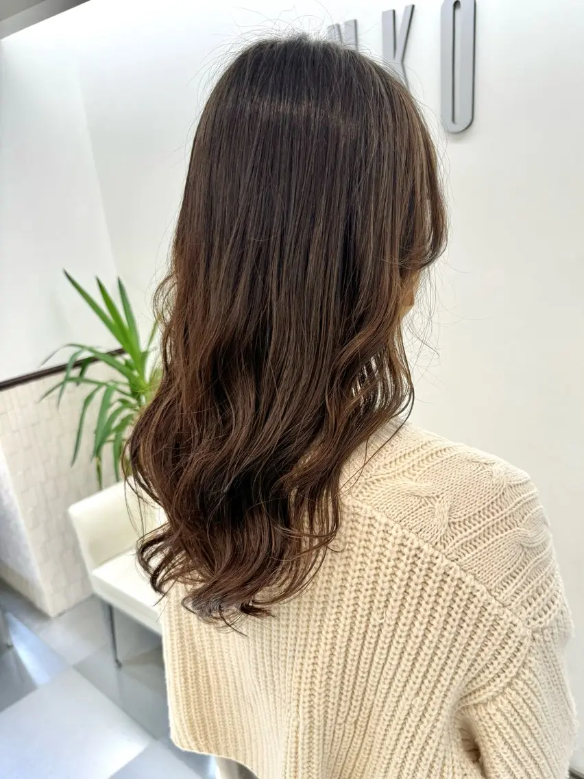 ロング パーマ カット パーマ トリートメント デジタルパーマ 🌀ボブ　萩原　龍のヘアスタイル