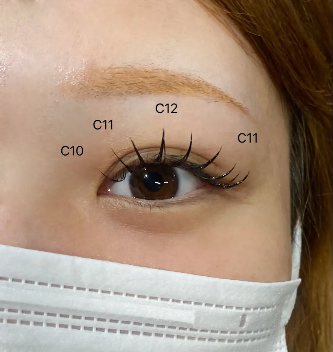 【オフ込】まつげエクステ120本《フラットラッシュ》下まつげエクステ追加10本250円の写真