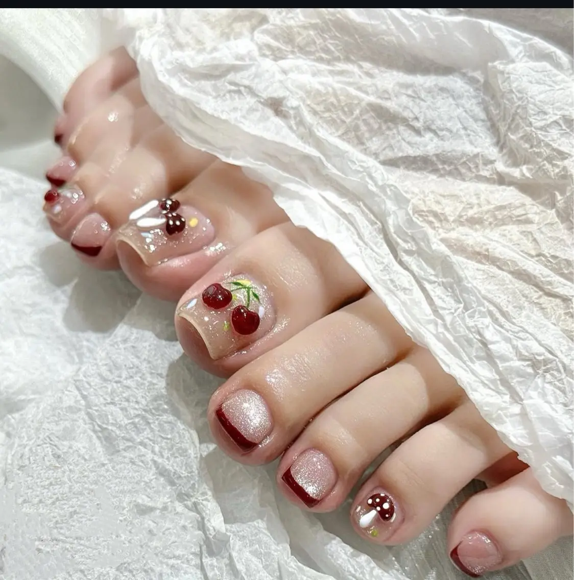 ❤️🔥フット10本アート・パーツやり放題180分 ¥9900の写真