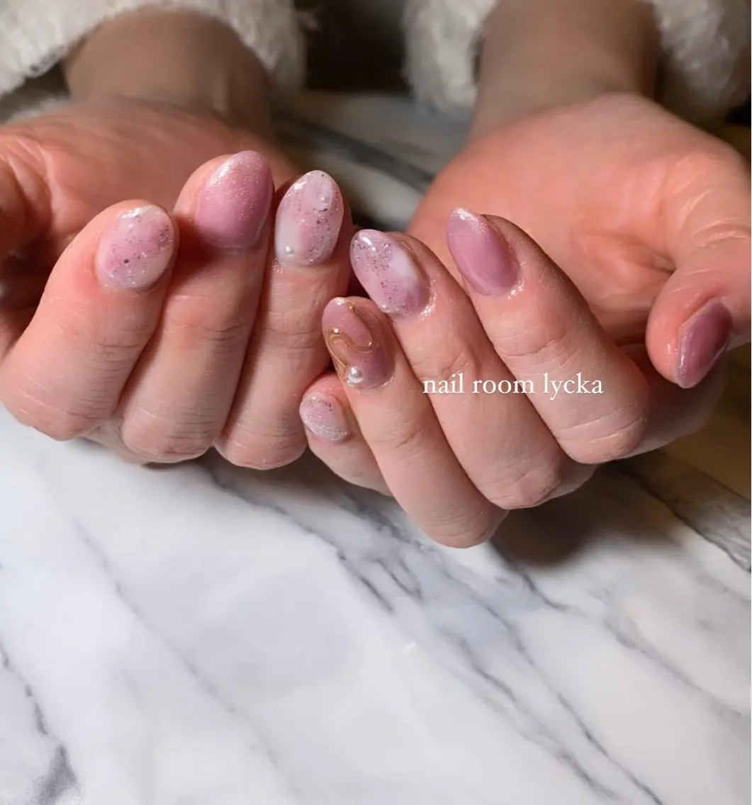 ネイル ネイルルームリッカ 𝐦𝐚𝐲𝐮のネイルデザイン