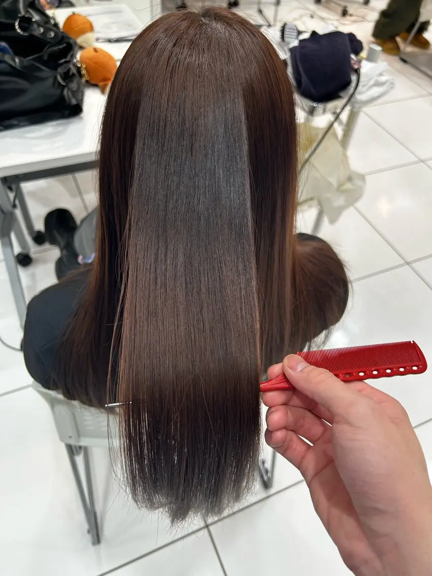 ロング 縮毛矯正 小林 駿のヘアスタイル