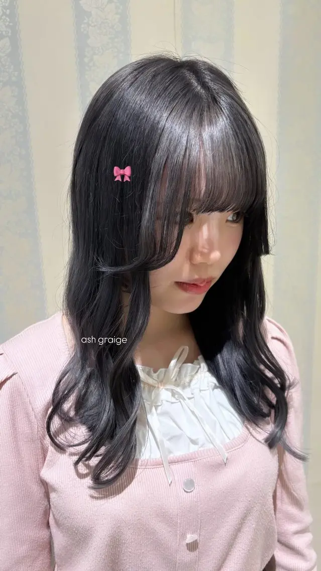 セミロング カラー ヘアカラー トリートメント なぎさ 🎀 / 透明感カラー/心斎橋のヘアスタイル