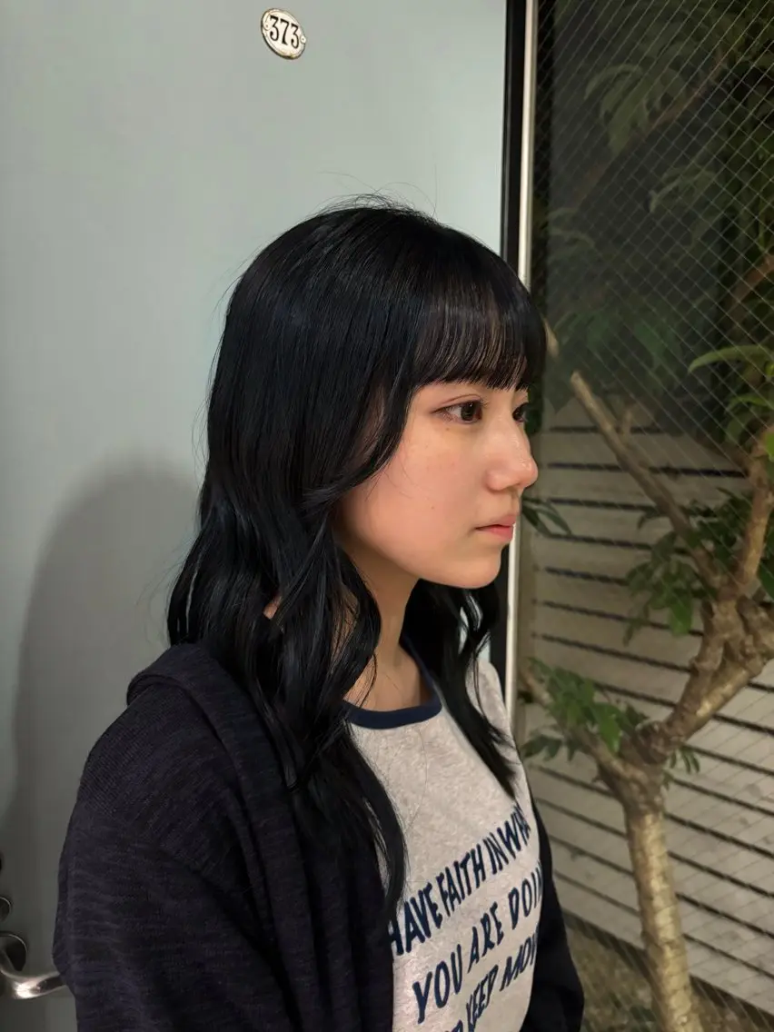 カラー ブリーチ ブルーカラー ブリーチなしカラー ヘアカラー Kazuna/原宿 /似合わせカットのヘアスタイル