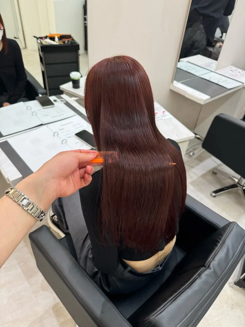 ロング トリートメント カット ヘアカラー YUMA/心斎橋/ 縮毛矯正/メンズヘアのヘアスタイル