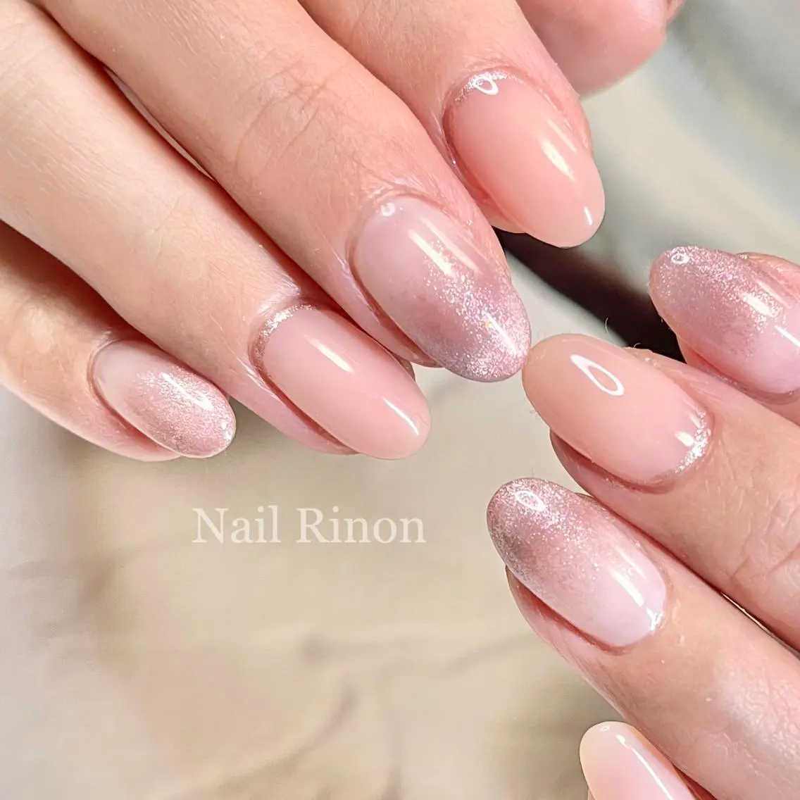 ネイル グラデーション マグネットネイル ハンドネイル Nail Rinonのネイルデザイン
