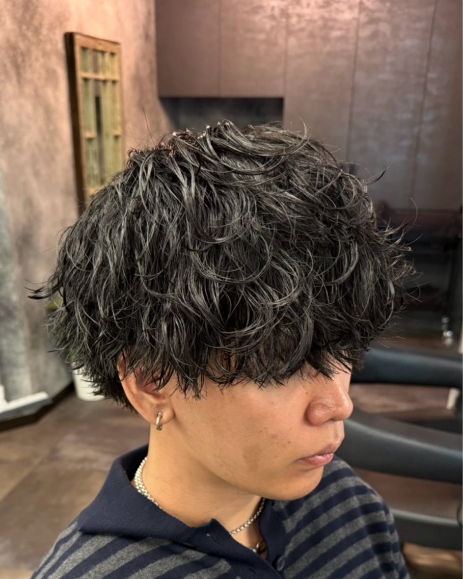 パーマ メンズ カット パーマ 【横浜メンズ 特化美容師】昇陽のヘアスタイル
