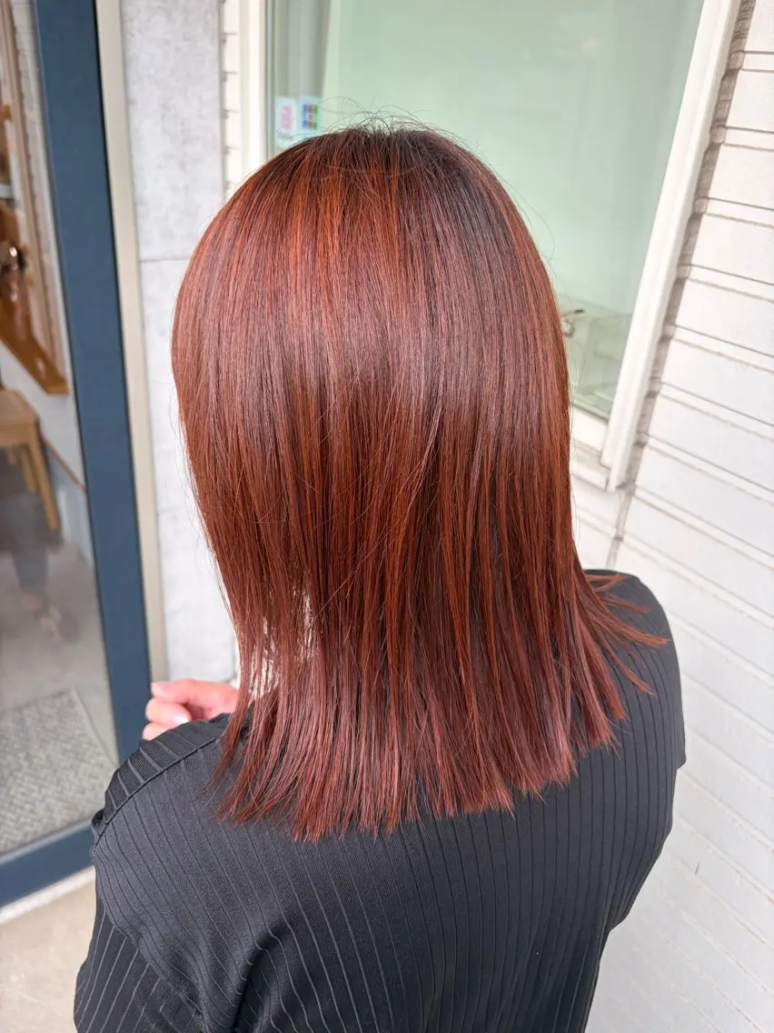 ミディアム ヘアカラー ⭐️髪質改善カラー lisaaaa⭐️のヘアスタイル