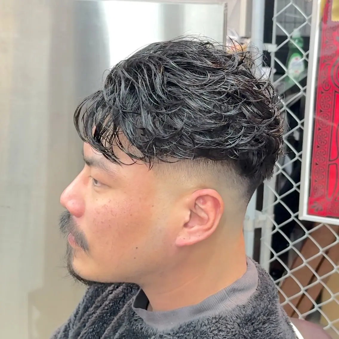 ショート パーマ ヘアアレンジ メンズ MENIN メンズ サロン 望月 涼太のヘアスタイル