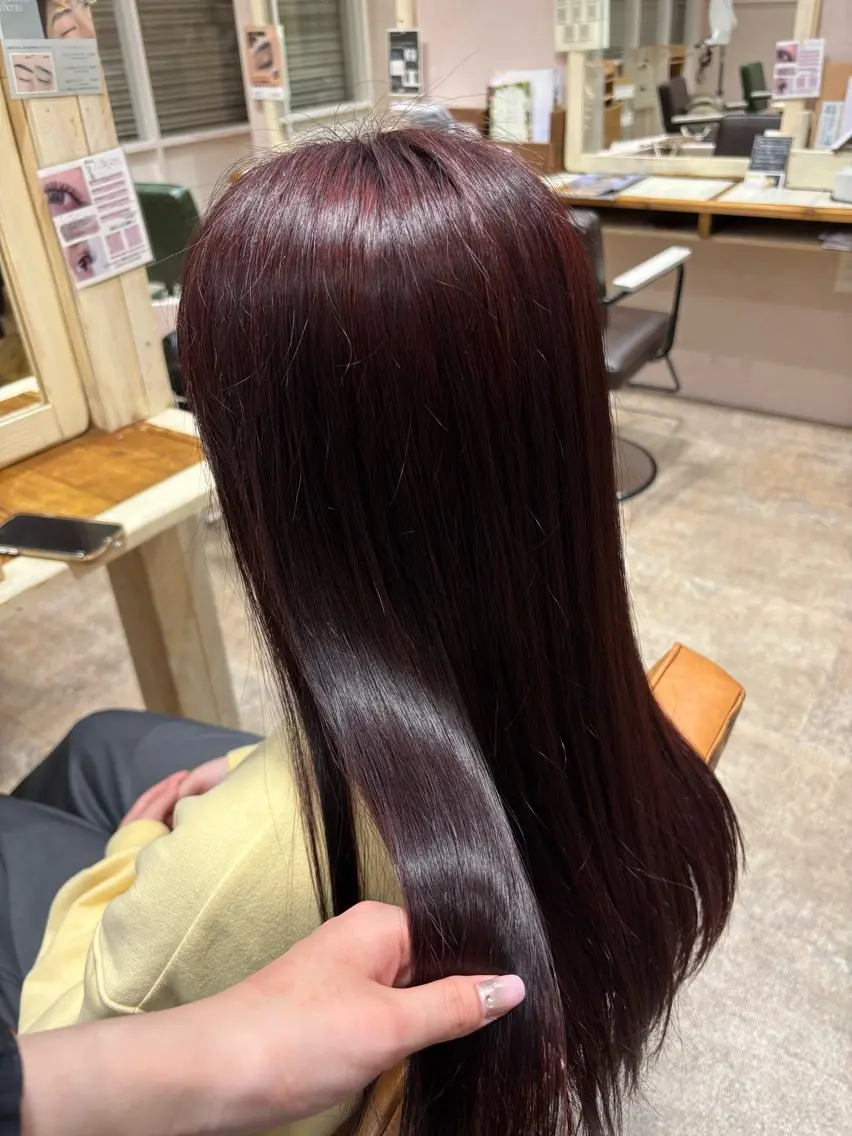 ロング 森 🫧大人可愛い 顔周りレイヤー🎀のヘアスタイル