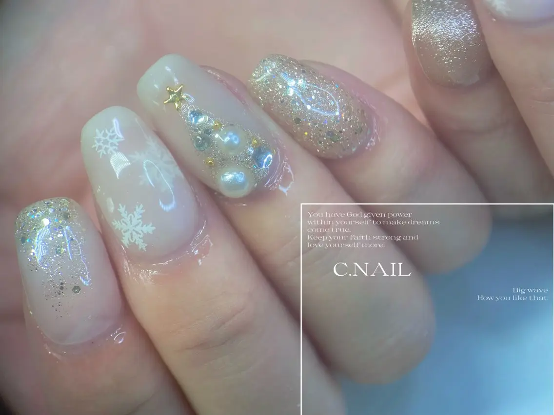 ネイル 冬ネイル クリスマス C.Nail &Eyeのネイルデザイン