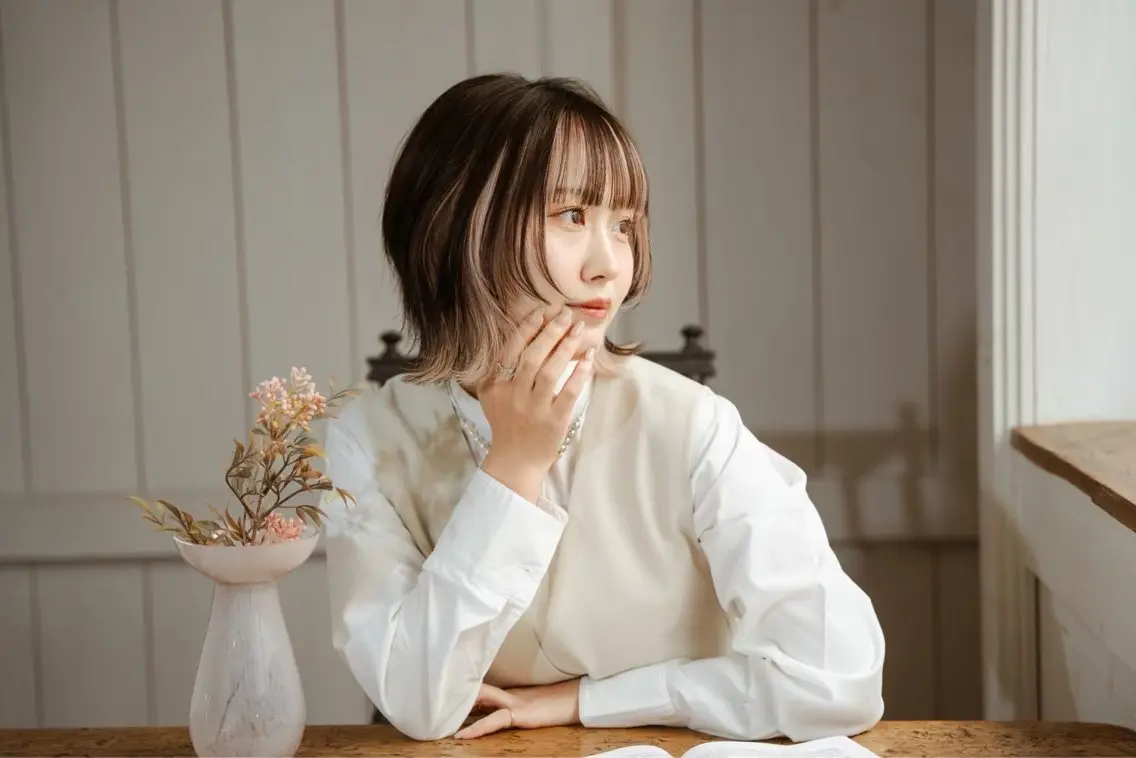 ミディアム トリートメント 暖色カラー❤️/韓国 ヘア/りり菜のヘアスタイル
