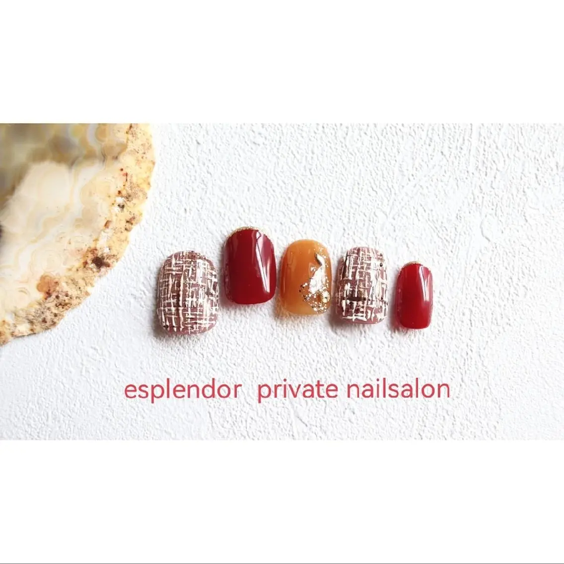 ネイル ボルドー esplendor  小野寺のネイルデザイン
