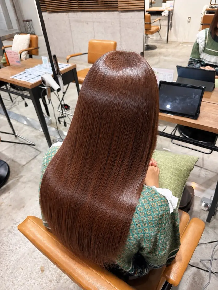 ロング カラー カット ヘアカラー 縮毛矯正 トリートメント 谷本虎太郎 レイヤー🌈ボブのヘアスタイル