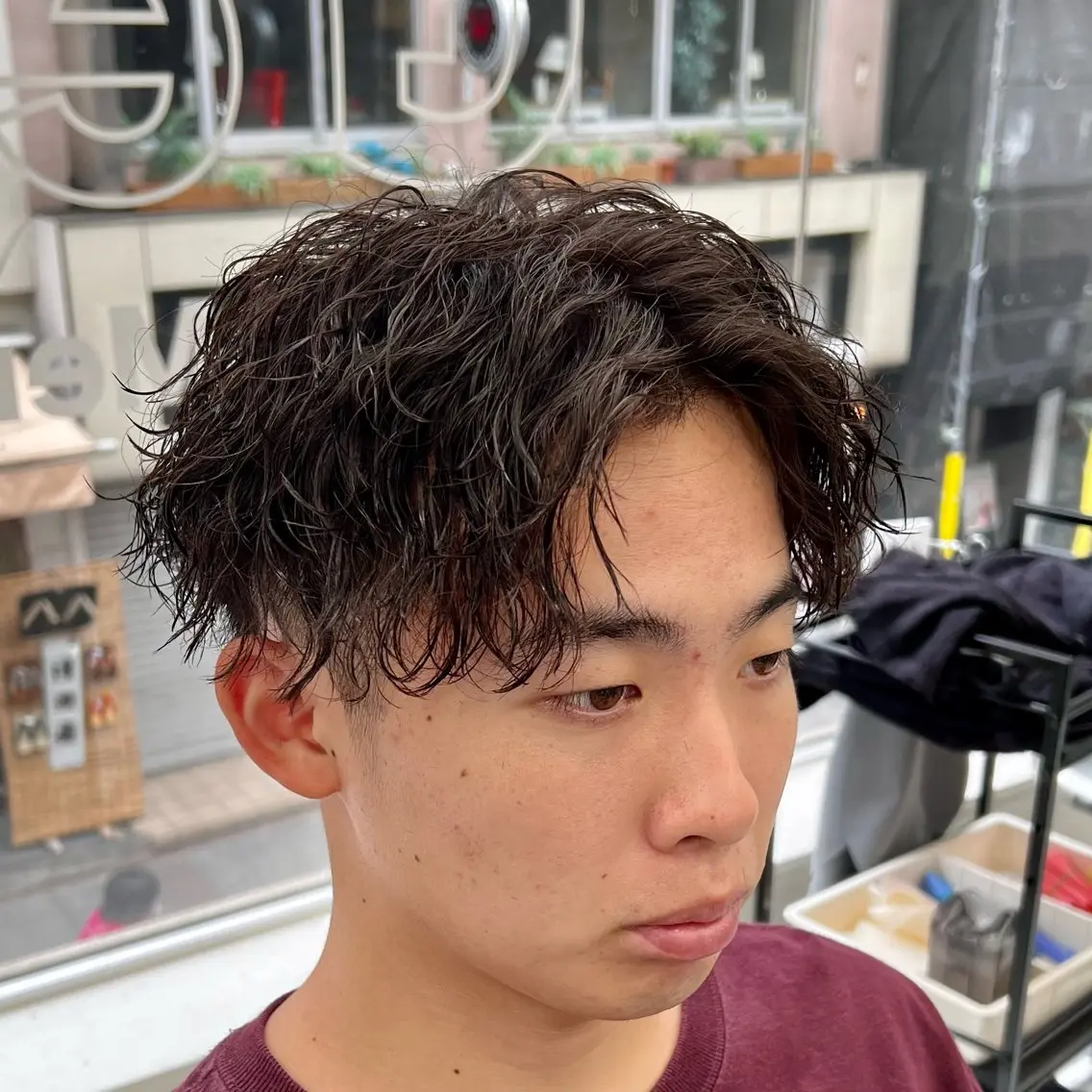 ショート パーマ メンズ カット パーマ メンズパーマ名人 TAKUMAのヘアスタイル