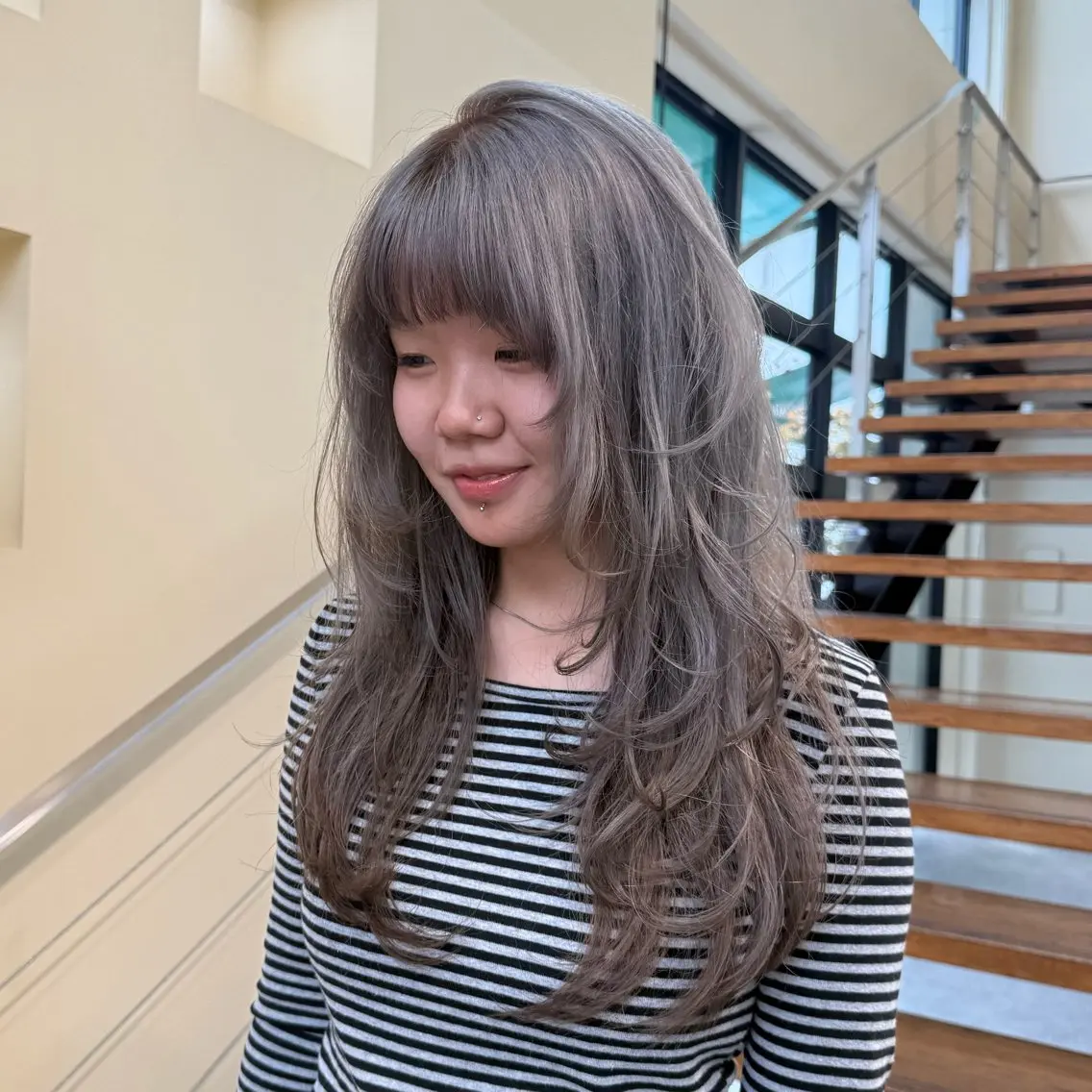 カラー Himena🎀 ハイトーン/デザインのヘアスタイル