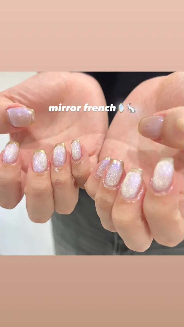 ネイル マグネットネイル ピンク 🎀チーク/ちゅるん 🫧chisa🎀のネイルデザイン