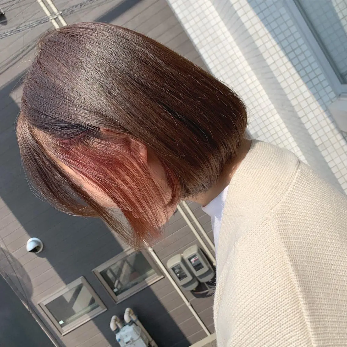 ショート カラー トリートメント 艶髪・酸性ストレート フリツのヘアスタイル