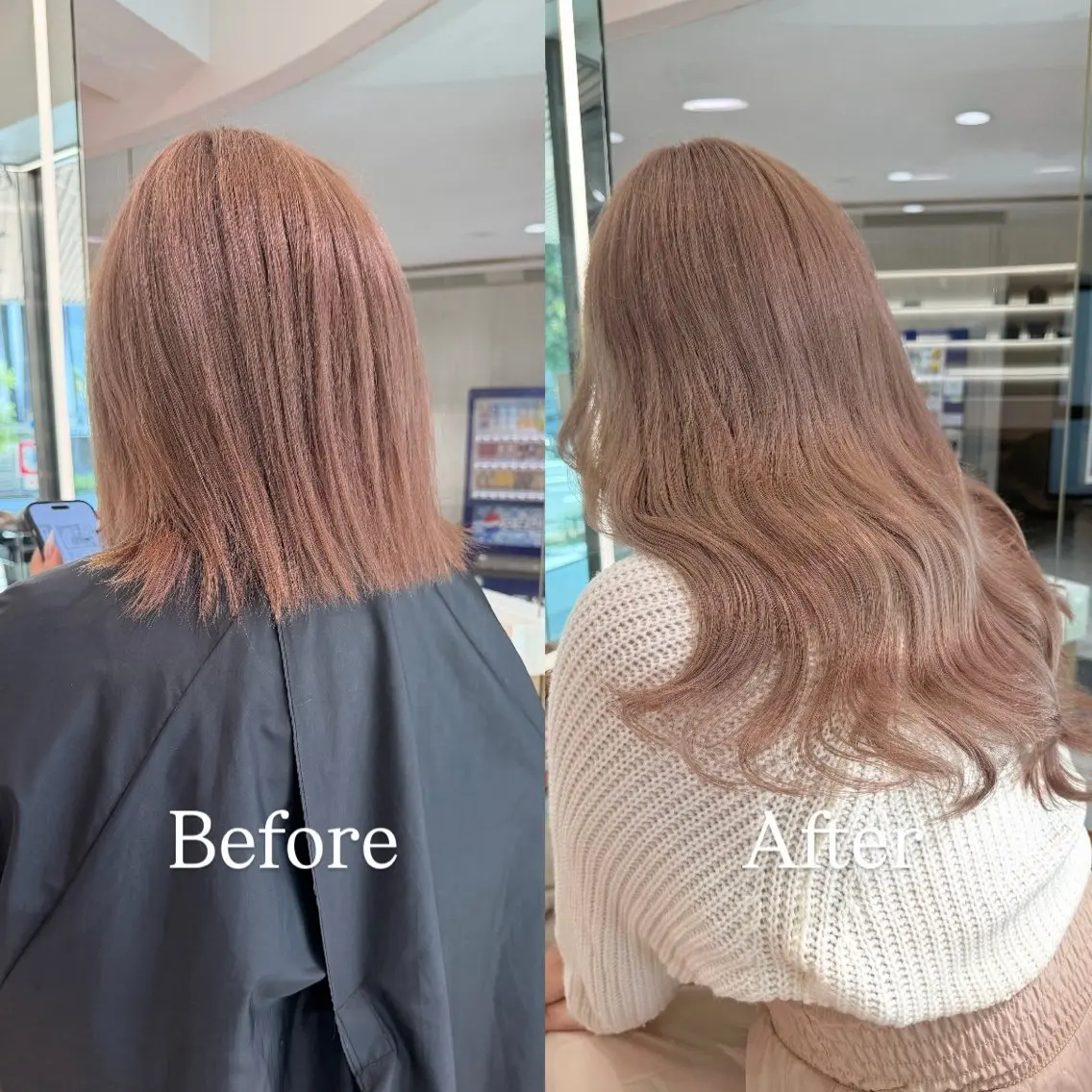 ロング カラー シールエクステ ハイトーンカラー エクステ ヘアカラー エクステ シールエクステ特化 ハイトーン、NANAのヘアスタイル