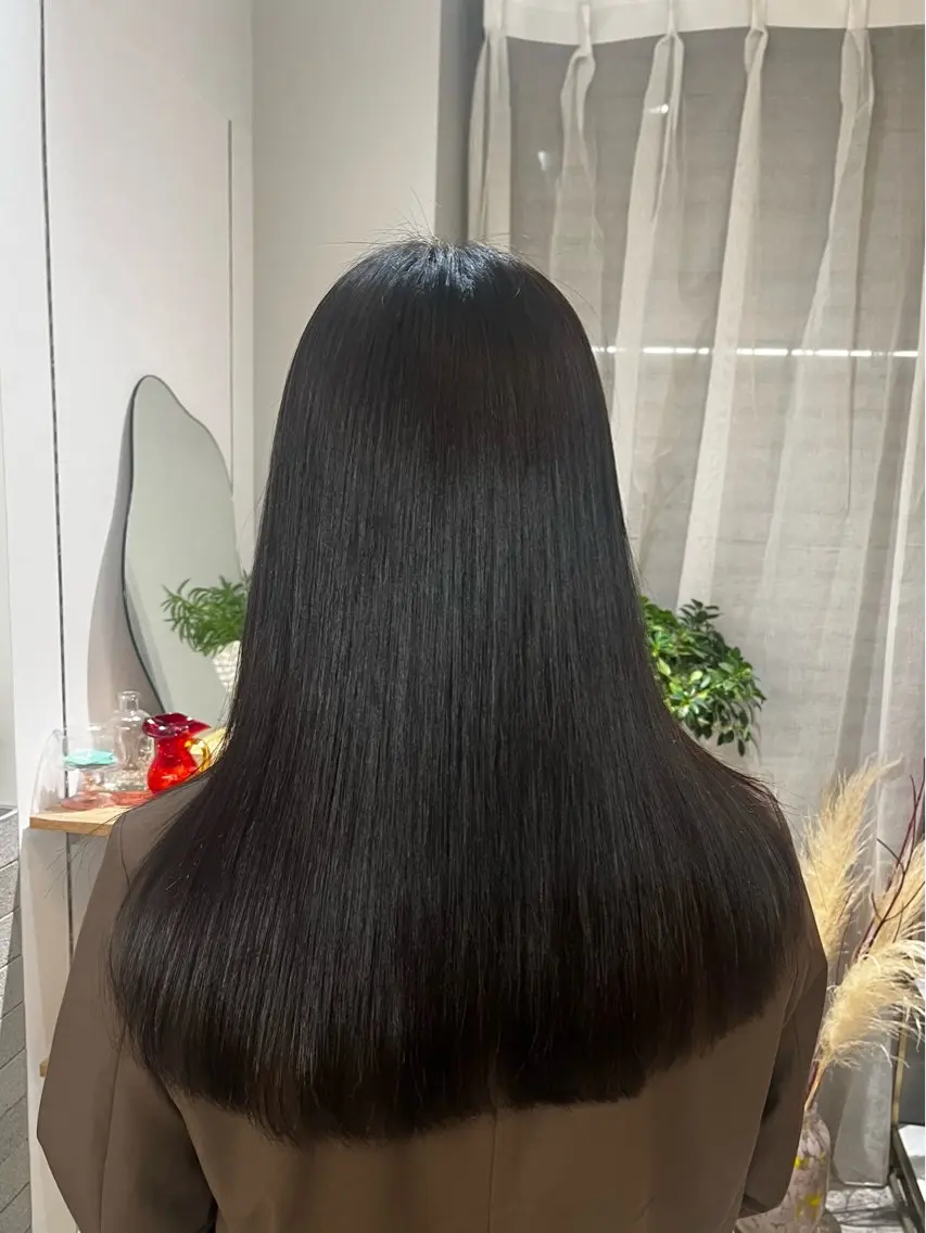 髪質改善カラーの写真
