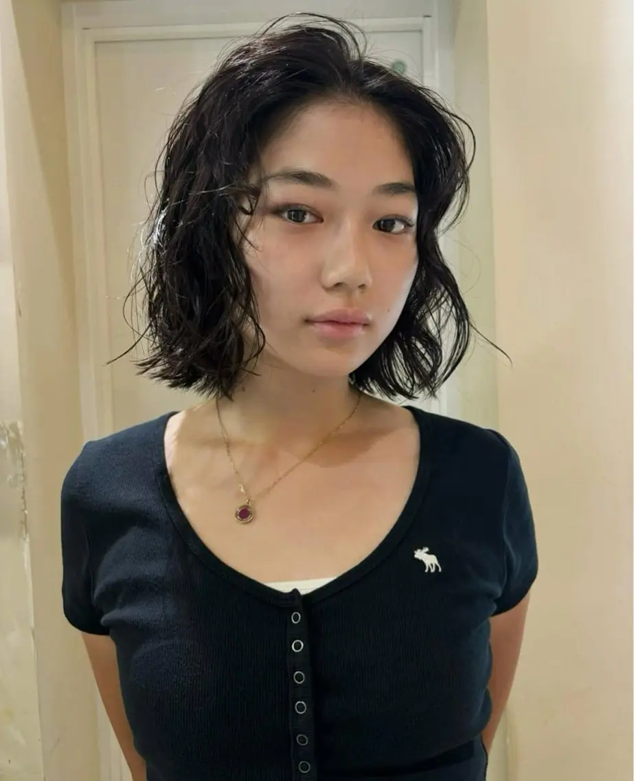 ショート カラー パーマ ヘアアレンジ 💟似合わせカットカ ラーMizuki🐕のヘアスタイル